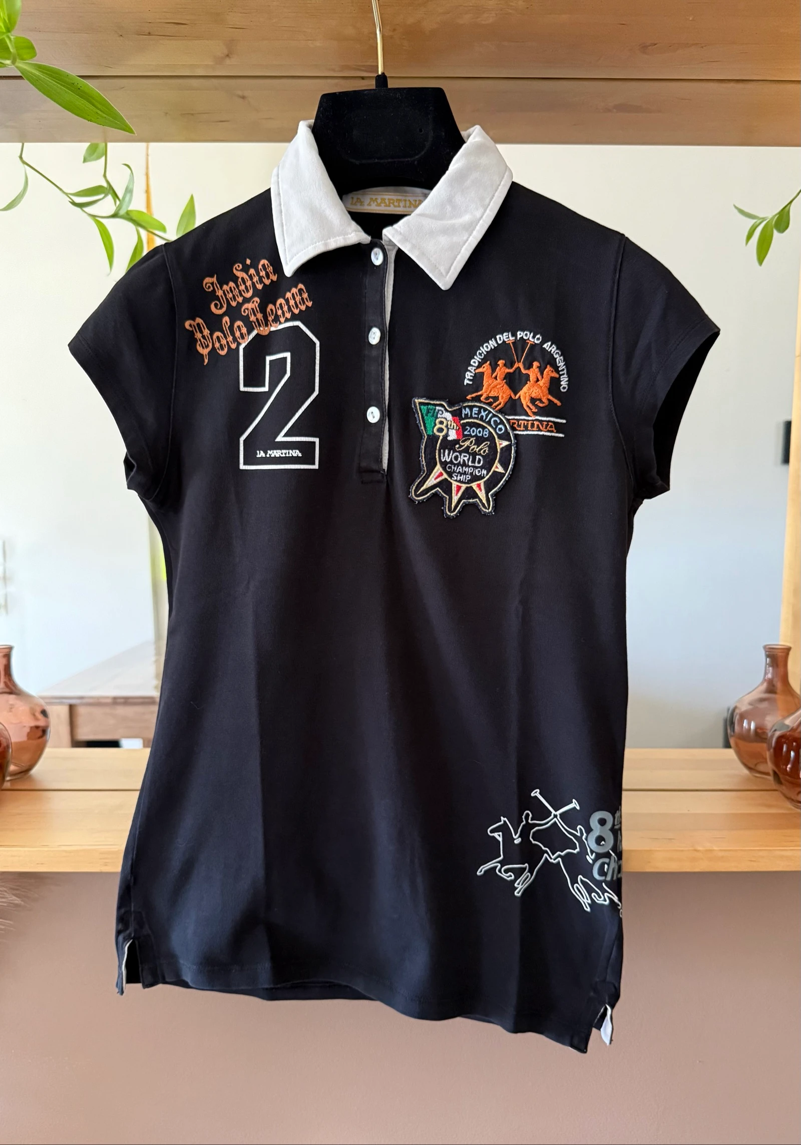 Polo femme La Martina Mexico 2008 noir – Taille S – Polo World Championship
